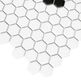 dunin mini hexagon black beetle matt mozaika 26x30 