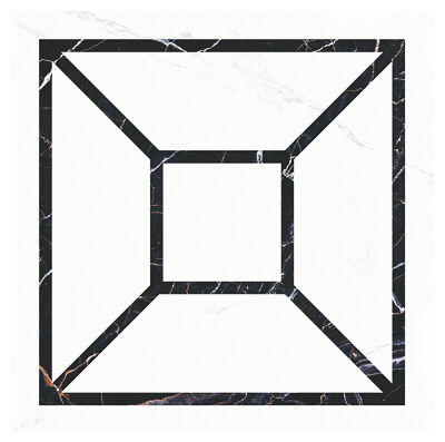 aparici apuane white dekor pulido rektyfikowany 89.46x89.46 