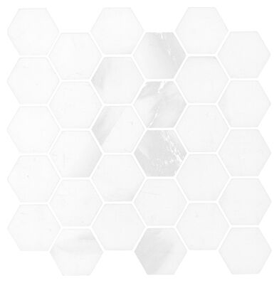 aparici apuane white hexagon mozaika 26.3x27.4 