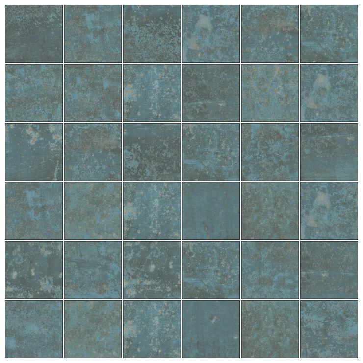 aparici grunge blue mozaika 5x5 lappato 29.75x29.75 