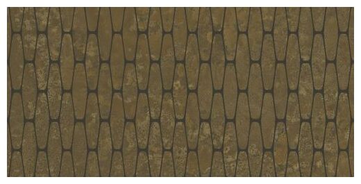 aparici illusion brass stamp gres lappato rektyfikowany 49.75x99.55 