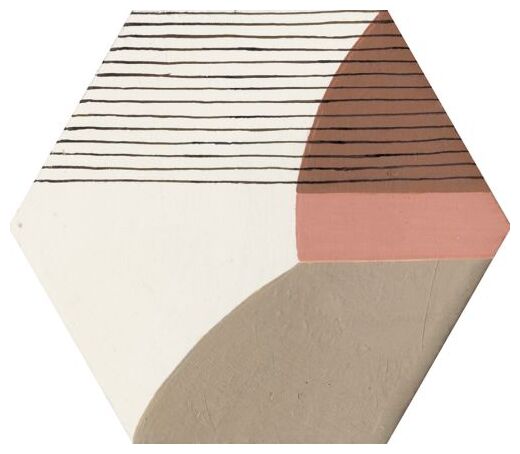 aparici lined inspiration hexagon gres 25x29 