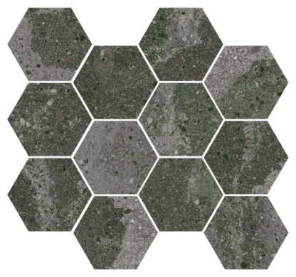 aparici lithops hopi stamp natural hexagonal mozaika 28x30 