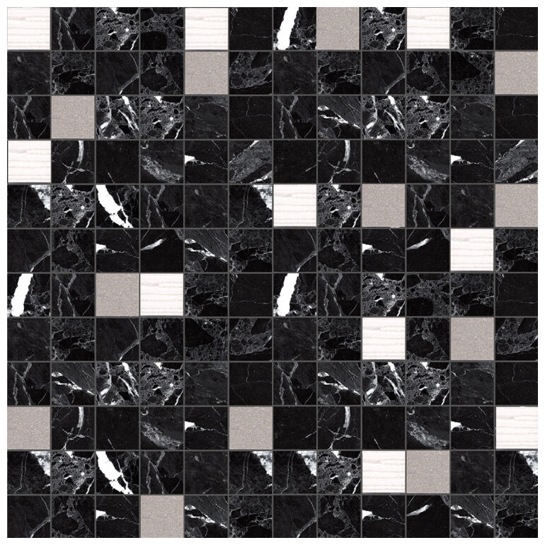 aparici luxor royal black 2.5x2.5 mozaika 29.75x29.75 