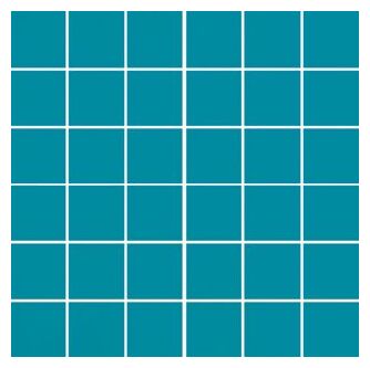 aparici neutral blue 5x5 mozaika 29.75x29.75 