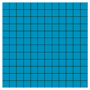 aparici nordic blue 2.5x2.5 mozaika 29.75x29.75 