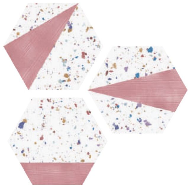 aparici stracciatella pink natural gres 25x29 