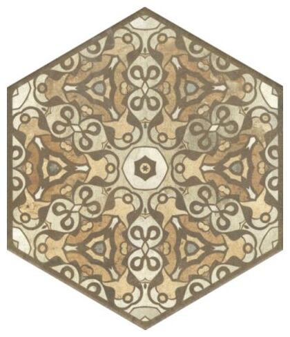 aparici terre stamp hexagon gres 25x29 