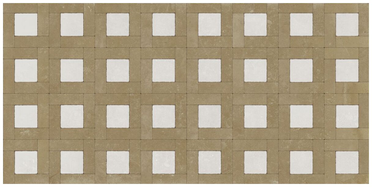 aparici zest white stamp natural gres 50x100 