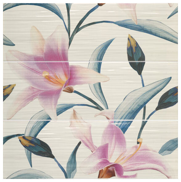 ape ceramica adriana turquesa/purpura set(3) dekor 20x60 