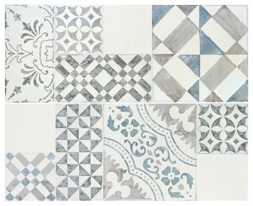 ape ceramica aniko white mix dekor 20x50 