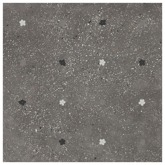 ape ceramica fiori graphite gres rektyfikowany 60x60 