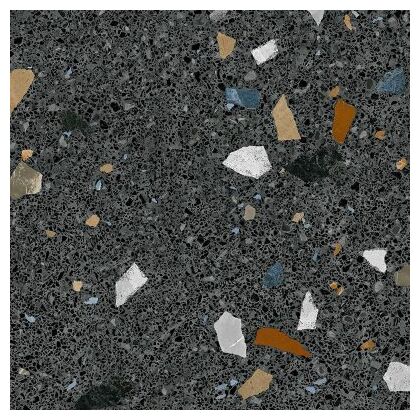 arcana (wyprzedaż) stracciatella-r grafito gres rektyfikowany 80x80 