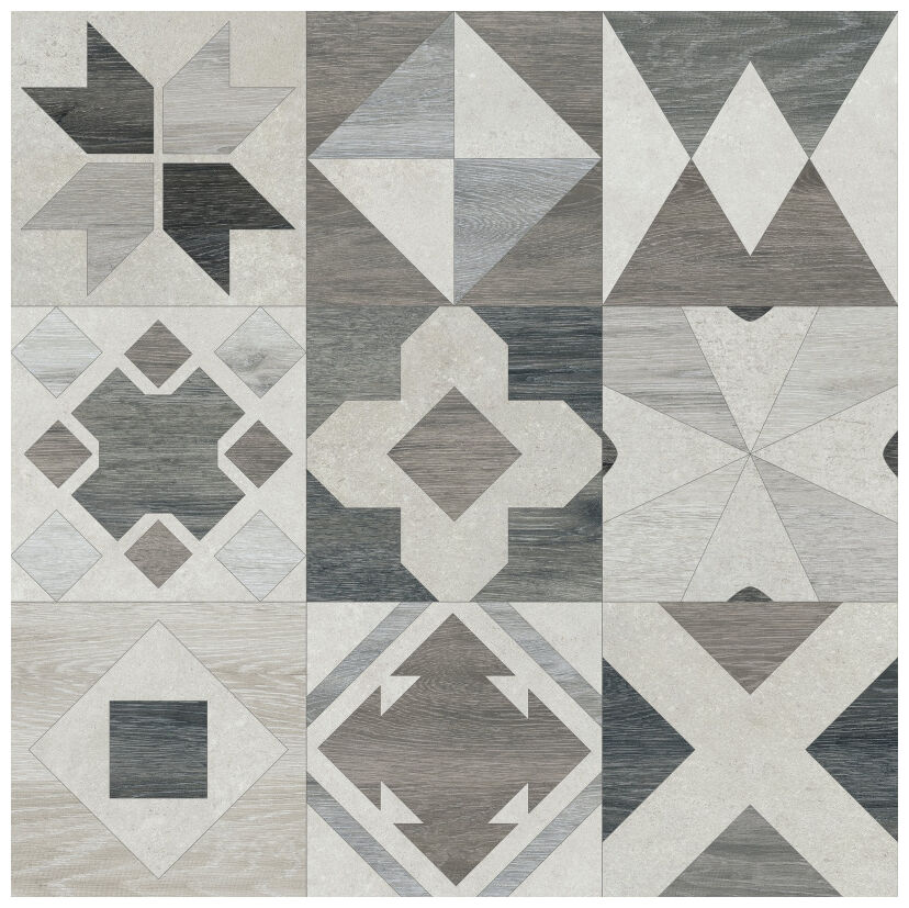 baldocer phuket mix silver gres rektyfikowany 60x60 