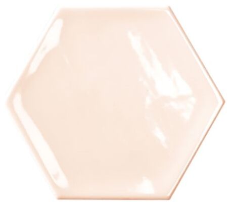 bestile bondi pink hexagon shine płytka ścienna 11x12.5 