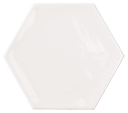 bestile bondi white hexagon shine płytka ścienna 11x12.5 