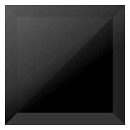 bianca crystal black glass dekor 15x15 