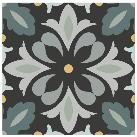 carmen ceramic art daisy night gres 15x15 