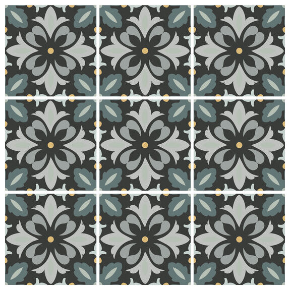 carmen ceramic art daisy night gres 15x15 