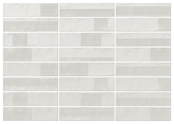 carmen ceramic art gleam white gres 5.7x23.2 