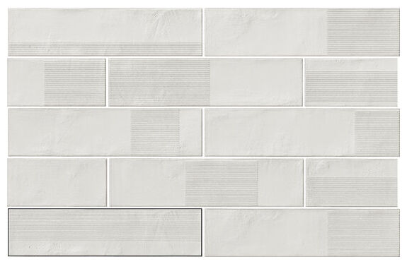 carmen ceramic art gleam white gres 5.7x23.2 