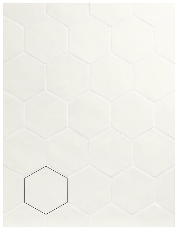 carmen ceramic art off white hexa gres matt 10x11 