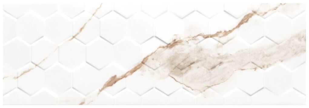 ceramika color calacatta gold hexagon płytka ścienna 25x75 