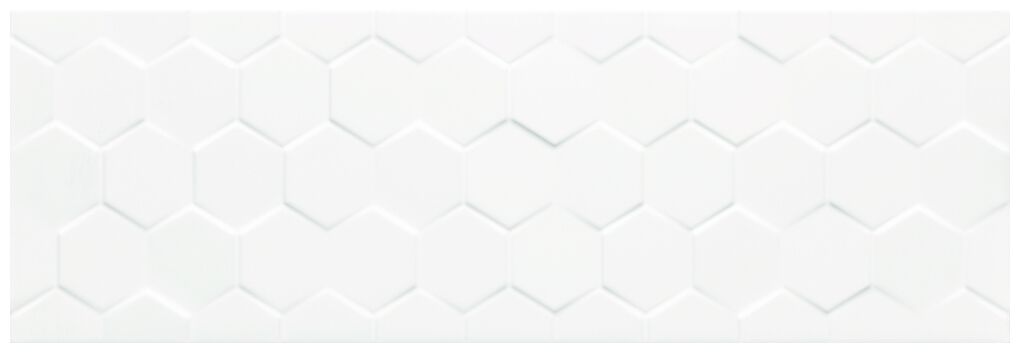 ceramika color charisma white hexagon glossy płytka ścienna 25x75 g1 