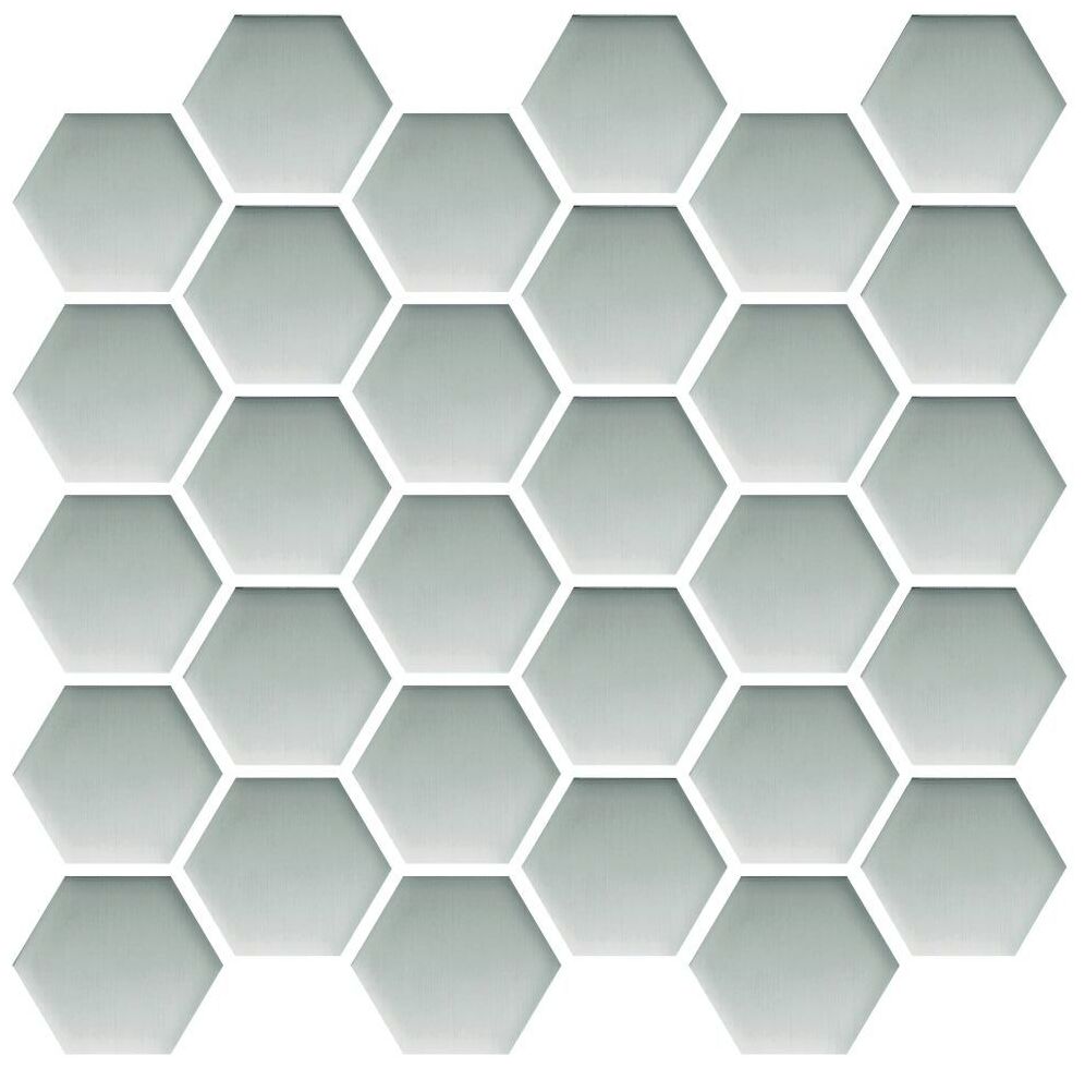 ceramika color platinum glass hexagon mozaika 25x25.8 