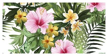 ceramika końskie tropical flowers inserto kpl=2szt dekor 30x60 