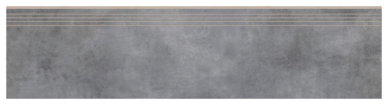 cerrad batista steel stopnica nacinana rektyfikowana 29.7x119.7 