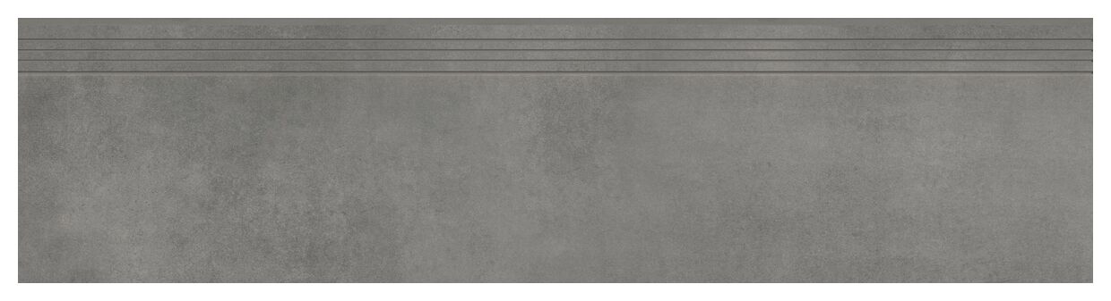 cerrad concrete graphite stopnica rektyfikowana 29.7x119.7 