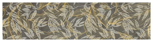 cerrad softcement graphite flower dekor poler rektyfikowany 29.7x119.7 