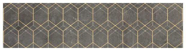 cerrad softcement graphite geo dekor rektyfikowany 29.7x119.7 