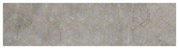cerrad softcement silver geo dekor poler rektyfikowany 29.7x119.7 