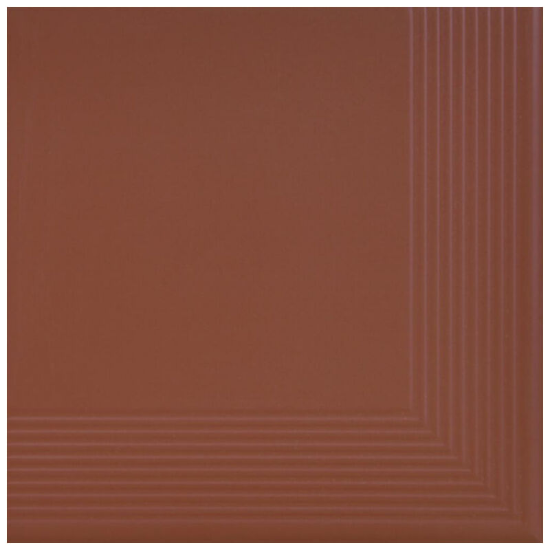 cerrad burgund gładka stopnica narożna mat 30x30 