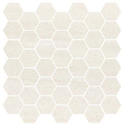 cersanit bantu cream heksagon small glossy mosaic 29x29.7 
