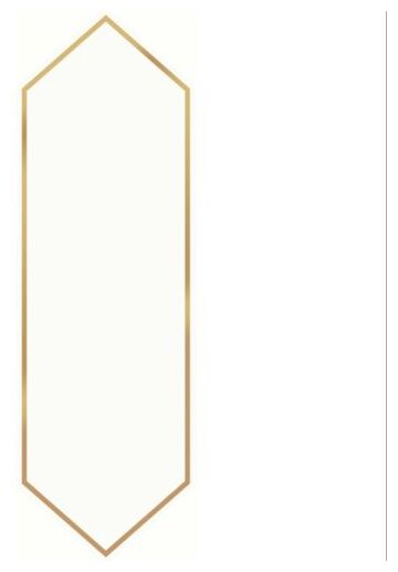 cersanit big arrow gold glossy gres rektyfikowany 12.8x39.8 