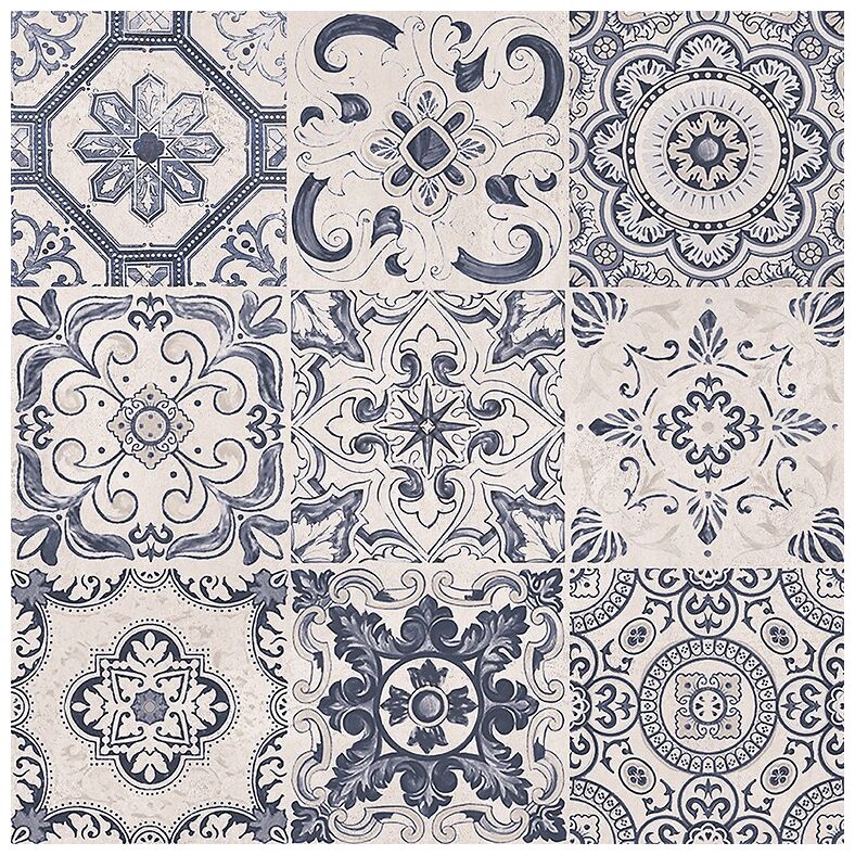 cersanit primero patchwork blue gres lappato rektyfikowany 59.8x59.8 