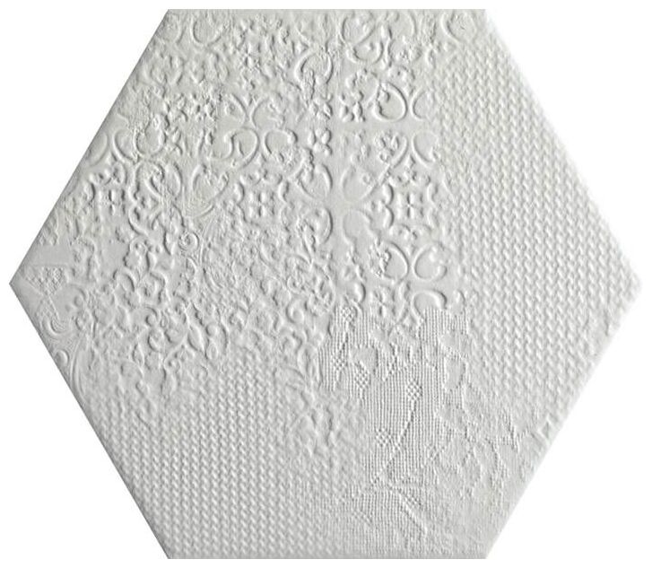 codicer milano white hexagonal gres 22x25 