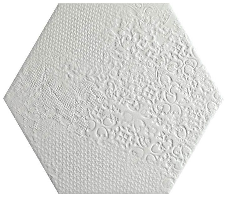 codicer milano white hexagonal gres 22x25 
