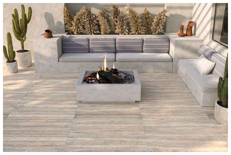 cotto tuscania dolomia stone almond vein cut płytka tarasowa gres rektyfikowany 61x122x2 