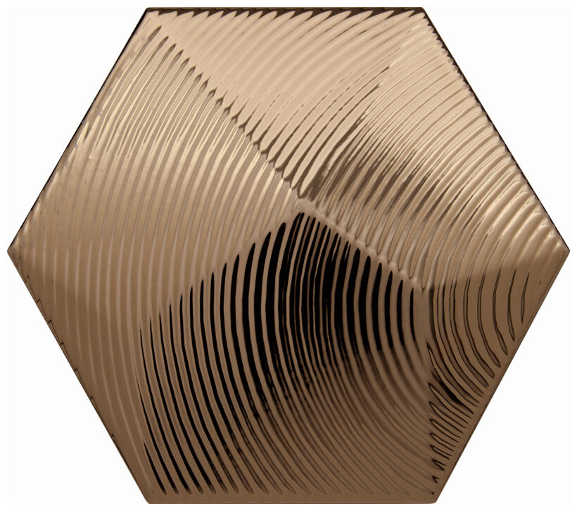 decus hexagono piramidal bronce 1 dekor 15x17 