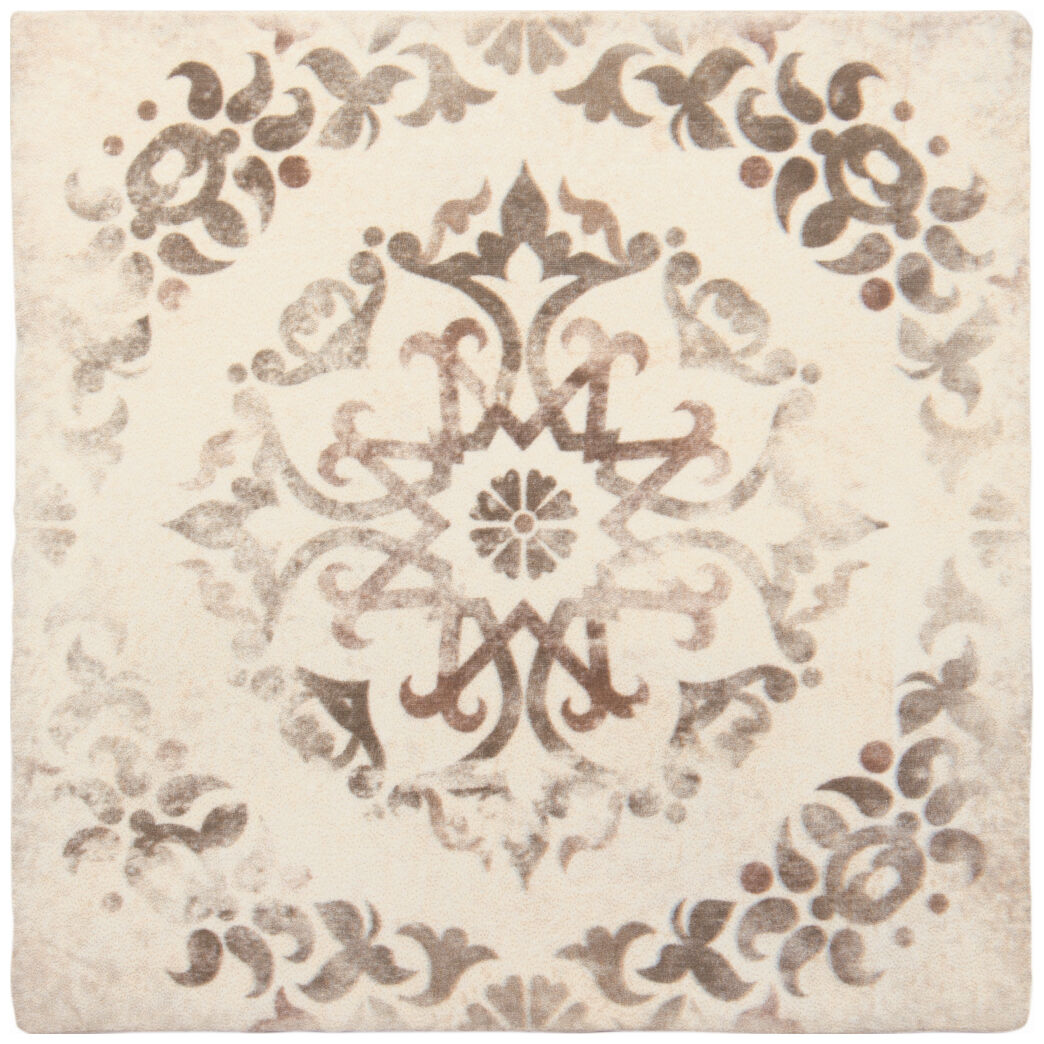 decus retro crema decor płytka ścienna 15x15 