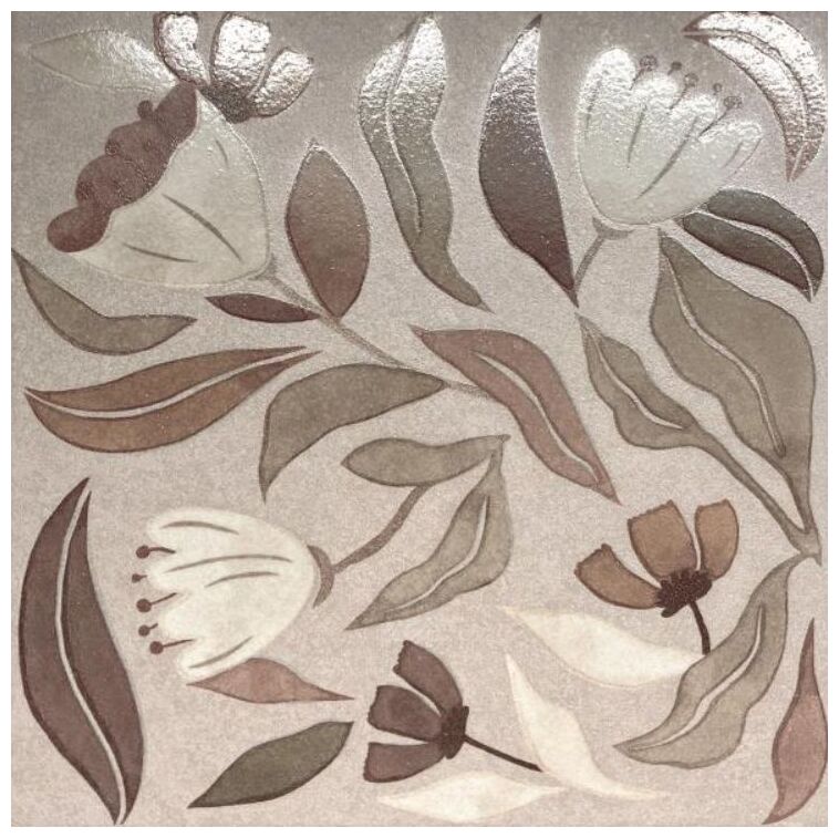 decus verso floral moka gres 20x20 