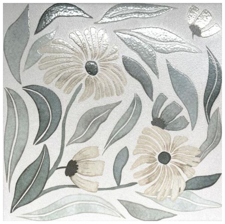 decus verso floral salvia gres 20x20 