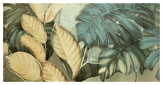 domino alabaster shine leaves a obraz gresowy element 1 59.8x119.8x0.8 