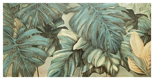 domino alabaster shine leaves b obraz gresowy element 1 59.8x119.8x0.8 