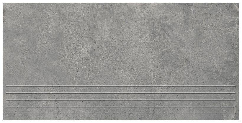 domino infinity light grey mat stopnica rektyfikowana 29.8x59.8x0.8 
