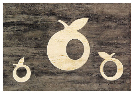 domino toscana brąz apple dekor 25x36 